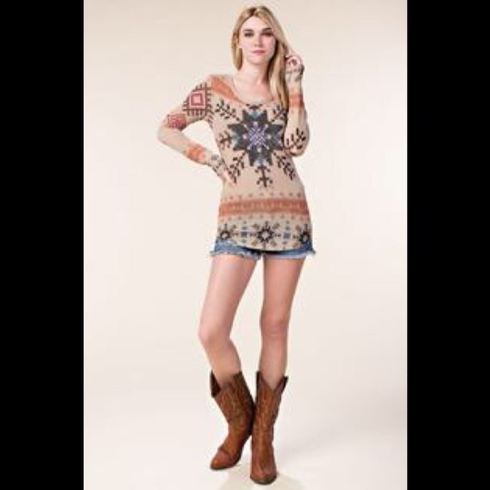 - Vocal Southwest Snowflake Bling Waffle Thermal